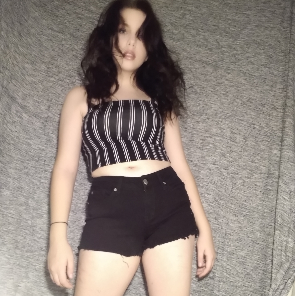 Striped tube top